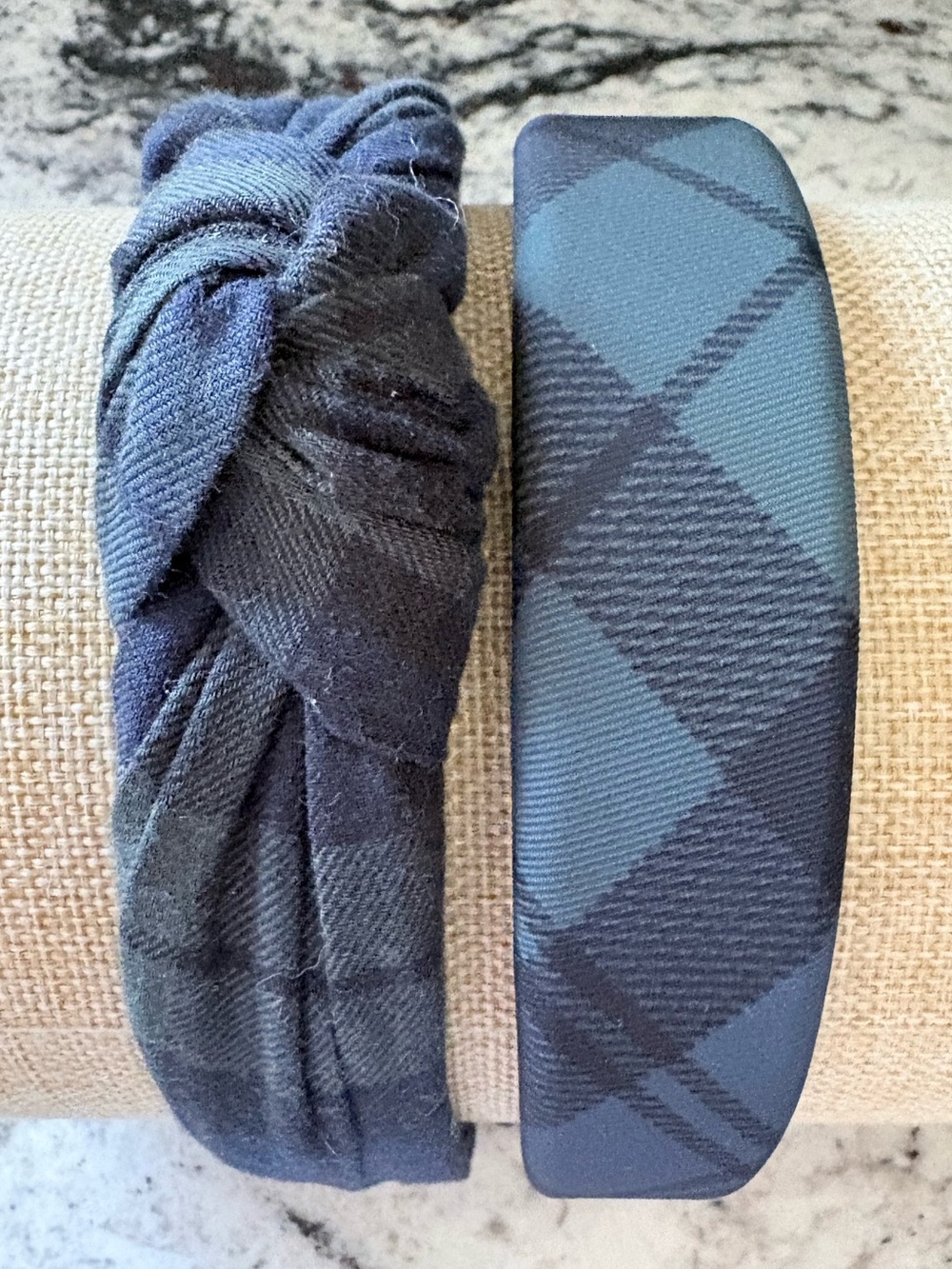 Lot 2 Blackwatch Plaid Women’s Headbands Brandy Melville & Custom Knotted Slim